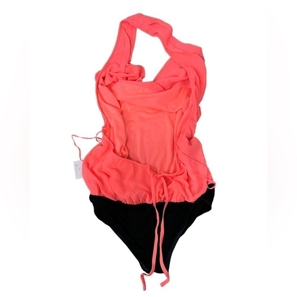 DOUBLE Zero Neon Waterfall Backless One Piece Top - Picture 5 of 10